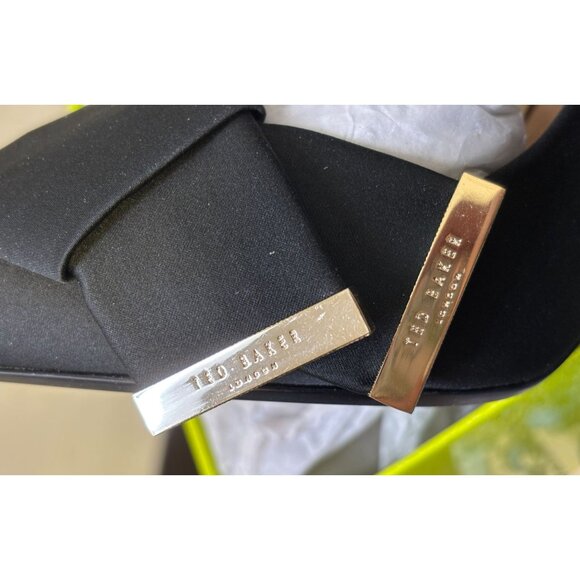 Ted Baker London Black Heels With Bow Detail Size 9 - Picture 8 of 8